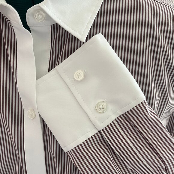 Ann Taylor Misses 14 Striped Shirt - Picture 5 of 6